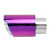 Universal Tail Throat Exhaust Pipe Muffler Tip Colorful Purple Welding 2.48-3.50in