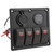 4 Gang Rocker Switch Panel 5Pin with Voltmeter 4.8A Dual USB Fast Charging Slot Universal for Car RV YachtRed