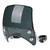 Motorcycle Windshield Headlight Fairing 180° Adjustable Universal for 1.5-1.6in Front ForkBlack