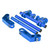 7/8" 22mm Adjustable CNC Motorcycle Steering Handlebar System for 125cc Pit Bike Dirt Bike Blue