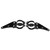 2pcs Headlight Mount Bracket Clamps Head Lamp Holder Fork 35-43mm for Motorcycle