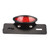 Motorcycle Oval Retro LED Rear Brake Tail Light License Plate Lamp Fit for Honda  (Red Cover )