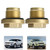 Brass Diff Filler Differential Drain Plug Set Fit for Land Rover Discovery 2 Td5 & V8