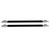 1 Pair 20cm Car Front Bumper Support Bar Strut Car Modification Support Rod(Black)