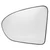 Rearview Mirror Glass with Heating Clear Visibility UV Resistance Fit for Qashqai J10 2006 to 2013 Left