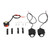 Pair of Motorcycle Work Spotlight Yellow White Dual Light Source LED Work Lamp Driving Lights Auxiliary Pod Light