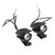 Pair of Motorcycle Work Spotlight Yellow White Dual Light Source LED Work Lamp Driving Lights Auxiliary Pod Light