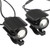 Pair of Motorcycle Work Spotlight Yellow White Dual Light Source LED Work Lamp Driving Lights Auxiliary Pod Light