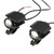 Pair of Motorcycle Work Spotlight Yellow White Dual Light Source LED Work Lamp Driving Lights Auxiliary Pod Light