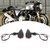 2Pcs Motorcycle Modified Retro Turn Signal LED Lights Indicator Warning Lamp Universal
