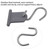 RV Awning Hooks for Lights Camping Awning Accessory Hangers RV Party Light Hangers 8pcs