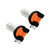 2pcs/1 Pair White 80W H15 LED Bulbs Car Lights Lamp Headlights