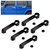 10pcs ABS Car Exterior Door Handle Cover Trim Fits for Jeep Wrangler JK 07-17Black