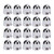 Lug Nut Covers 33mm Chrome Secure Flanged Lug Nut Caps for Trucks Trailers and Vehicles 20Pcs
