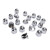 Lug Nut Covers 33mm Chrome Secure Flanged Lug Nut Caps for Trucks Trailers and Vehicles 20Pcs