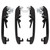 4PCS Car Front Rear Left Right Exterior Door Handle with Keys Fit for Golf MK1/MK2