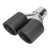 Universal Exhaust Tip Matte Carbon Fiber Tail Throat Y shaped Flat Dual Outlet Car Modification