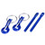 Universal Bonnet Hood Pin Pins Lock Latch Kit for Racing Sport Car Blue