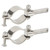 1 Pair Oar Lock Socket Side Mount 1 3/8in to 1 3/4in Inner Diameter Clamp On Row Lock Brackets