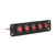 5 Gang Switch Panel Red Color Lighting Waterproof Splashing Proof Switch Panel for Car ATV 12V 24V