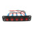 5 Gang Switch Panel Red Color Lighting Waterproof Splashing Proof Switch Panel for Car ATV 12V 24V