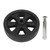8in Trailer Jack Universal Wheel 1500lbs Rotating Support Rugged Durable Replacement Wheel for Lawnmowers Utility Carts Nylon Wheel