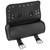 Universal Motorcycle Bag PU Leather Saddlebag Motorbike Roll Luggage Motor ReplacementBlack