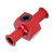 Fuel Pressure Gauge Adapter T Shape 3/8in Hose Port 1/8in NPT Fitting Universal Auto PartsRed