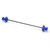 Motorcycle Rear Fork Axle Slider Wheel Crash Protector CNC Aluminum Alloy Replacement for YAMAHA Tenere 700 2019‑2021Blue