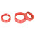 Air Conditioner Switch CD Button Knob Cover Trim Aluminium Alloy Replacement for Dodge Challenger Chrysler 2015‑2019Red