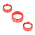 Air Conditioner Switch CD Button Knob Cover Trim Aluminium Alloy Replacement for Dodge Challenger Chrysler 2015‑2019Red