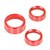 Air Conditioner Switch CD Button Knob Cover Trim Aluminium Alloy Replacement for Dodge Challenger Chrysler 2015‑2019Red