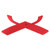 2pcs Suede Interior Door Handle Panel Cover Frame 2mm Thick Fit for Z4 E89 2009‑2016Red