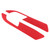 2pcs Suede Interior Door Handle Panel Cover Frame 2mm Thick Fit for Z4 E89 2009‑2016Red