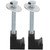 2 Pcs Universal Heavy Duty Tool Box Tie Down Aluminum Alloy J Hooks Crossover for Pickup Truck