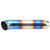 Universal Exhaust Pipe Tip Tail Throat 304 Stainless Steel 3in Inlet 2.5in Outlet Blue