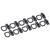10Sets Tie Down Anchors Multifunction High Strength Surface Mount D Ring for Safe Secure HaulingBlack