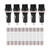 5pcs Electrical Panel Mounted Fuse Holder Socket for 6 * 30 Glass Fuses AC  15A /  10A