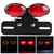 LED Brake Tail Light Universal Retro Double Oval Turn Signal License Plate Lamp Motorcycle Refitting