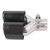 Universal Dual Exhaust Tip Glossy Carbon Fiber Stainless Steel YShape Tail Pipe