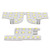 3Pcs set 48SMD 39LEDs Car Interior Reading Light 12V 5W White 8000LM Ceiling Lamps Replacement for CRV 2017+