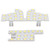 3Pcs set 48SMD 39LEDs Car Interior Reading Light 12V 5W White 8000LM Ceiling Lamps Replacement for CRV 2017+
