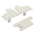 3Pcs set 48SMD 39LEDs Car Interior Reading Light 12V 5W White 8000LM Ceiling Lamps Replacement for CRV 2017+