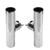2pcs Stainless Steel Fishing Rod Holder for Rails 1in to 1-1/4in Rail Mount Pole Mount Bracket