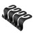 4pcs Universal Car SUV Back Seat Headrest Hooks Storage Handbag Hanger Holder Black