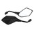 1 Pair Universal 10mm Left and Right Side Motorcycle Rear View Mirror Black Motorcycle Rearview