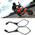 1 Pair Universal 10mm Left and Right Side Motorcycle Rear View Mirror Black Motorcycle Rearview