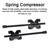 2pcs 15 Inch 380mm Spring Compressor Heat-Treated Thread Rod Strut Compressors Suspension Strut Remover Installer Tool Kit
