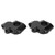 7/8in Handlebar Risers CNC Aluminum Alloy Universal Motorcycle Modification AccessoryBlack