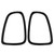 2 Pcs Tail Light Cover Trim Rear Lamps Frame Rings Bezel Stickers Guard for Cooper R56 R57 R58 R59 2007‑2014 Glossy Black